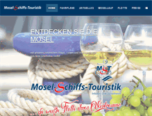 Tablet Screenshot of mosel-personenschifffahrt.de